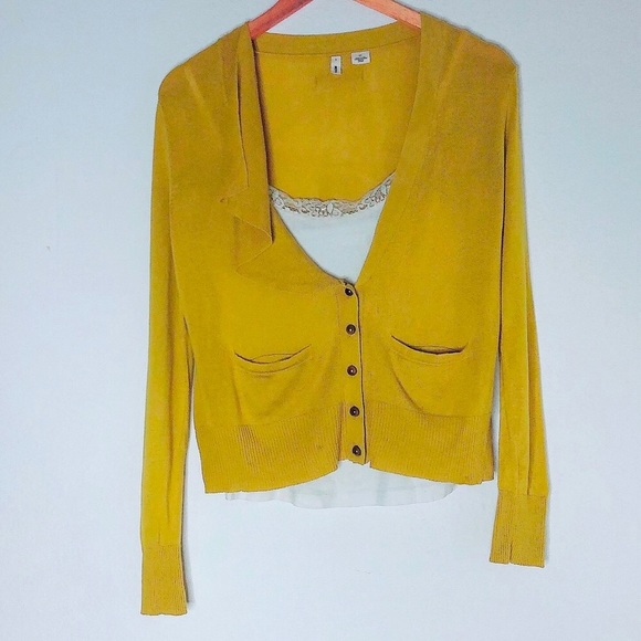 AnthropologieBundle (2) Yellow Sweater 💛 - Picture 1 of 6